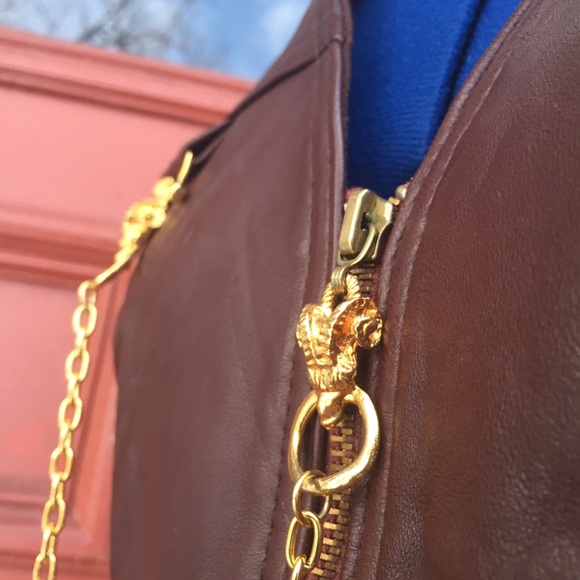 100% Leather vest Rare Alberto Makali Size 4 - Picture 4 of 8